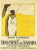 La traversée du Sahara, raid Citröen,  affiche de Georges Lepape
